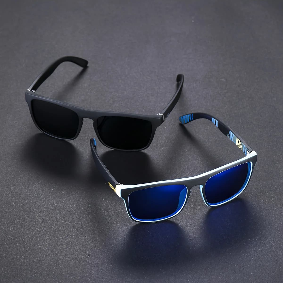 Komplet 2 par Okularów Polaryzacyjnych Kwadratowych 🕶️